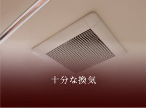 十分な換気